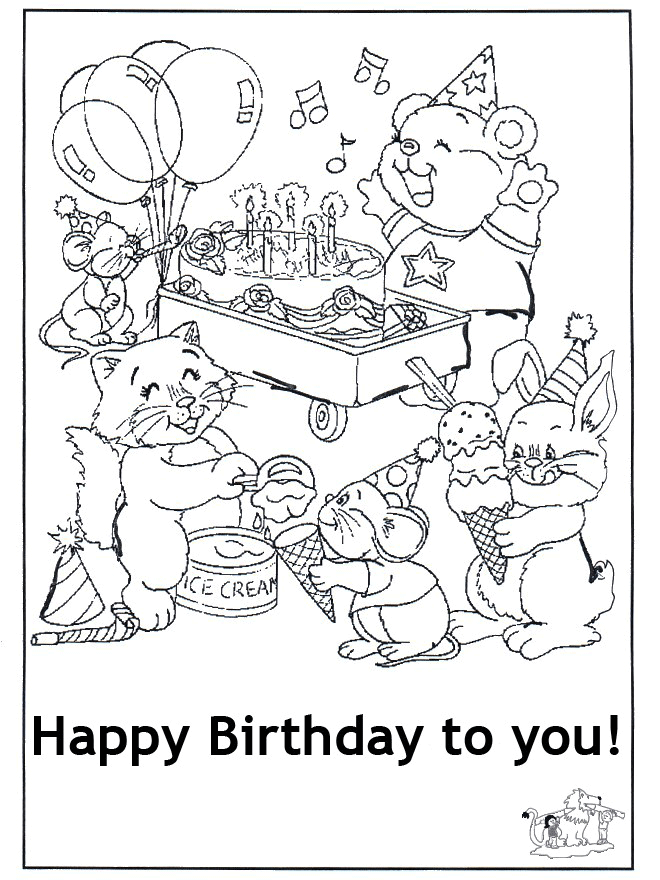 Plansa de colorat cu Felicitari 83 121